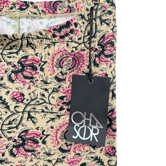 Chaser NWT Casual Multicolor Flowy Floral Printed Flare Pants - Picture 6 of 8